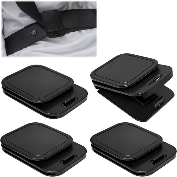 LADYGYM Seat Belt Clips, 2.9" Width Adjustable Anti Slip Car Clips Shoulder Limiter Adjuster for Adults Car Sedans SUV RV MPV Seat, Comfort & Safety Accessory for Car (4 Pack)
