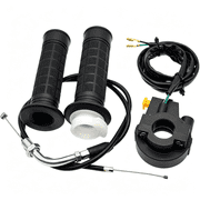 LADYGYM Twist Throttle and 36" Cable Handle Grip Kill Switch Set for 7/8" 22Mm Handlebar 49Cc 66Cc 80Cc Engine Motorized Bicycle Push Bike Mini Bike Throttle