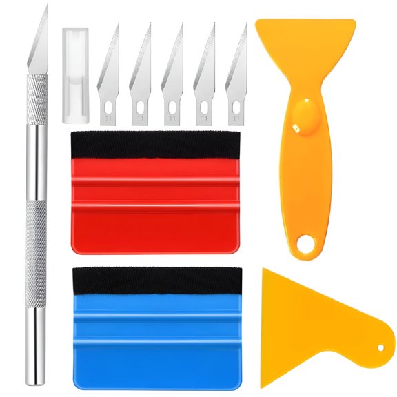 LADYGYM Vehicle Vinyl Wrap Tool Kit Window Tint Film Application Set Car Wrapping Squeegee Knife For DIY Auto Detailing Garage Use