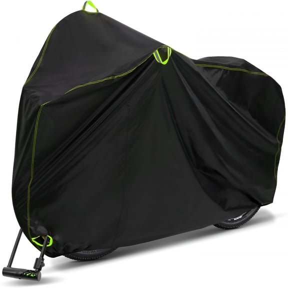 LADYGYM XL Bike Cover Waterproof Outdoor Storage, 210D Bicycle Rain Sun UV Dust Windproof Protector with Storage Bag for Mountain Road Bikes
