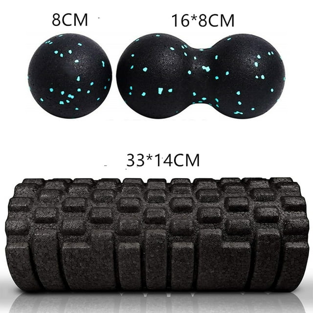 LAFANG EPP Foam Roller + Massage Ball SET Fitness Mobility Ball Yoga
