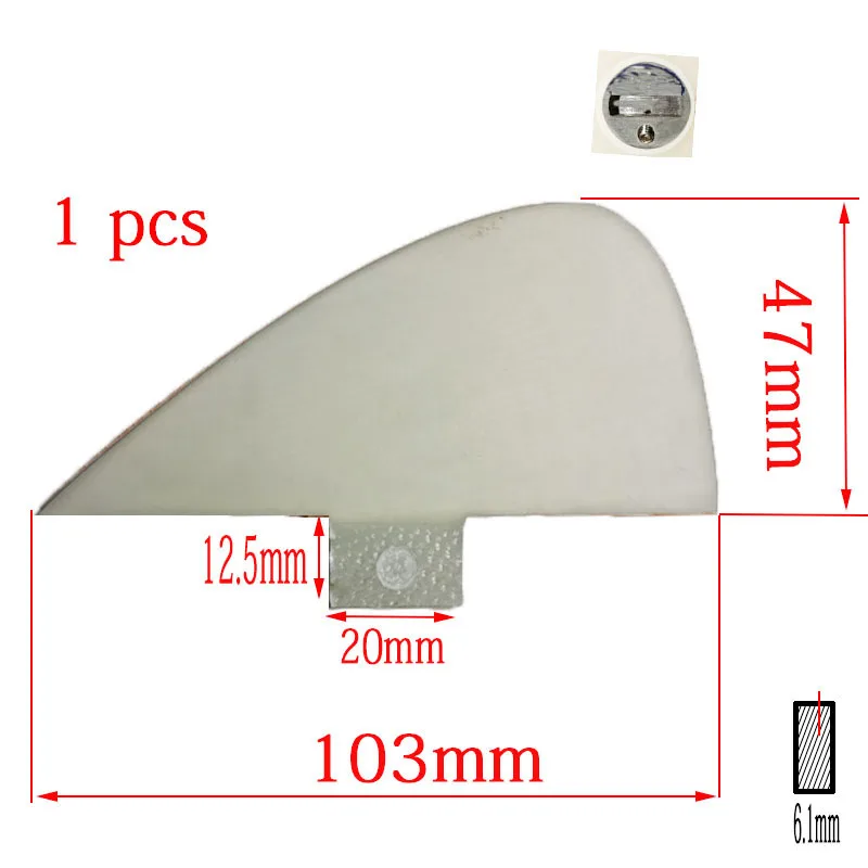 LAFANG Surf Fins Fin Knubster Centre Kneel Fin Barbatanas de Red Azul