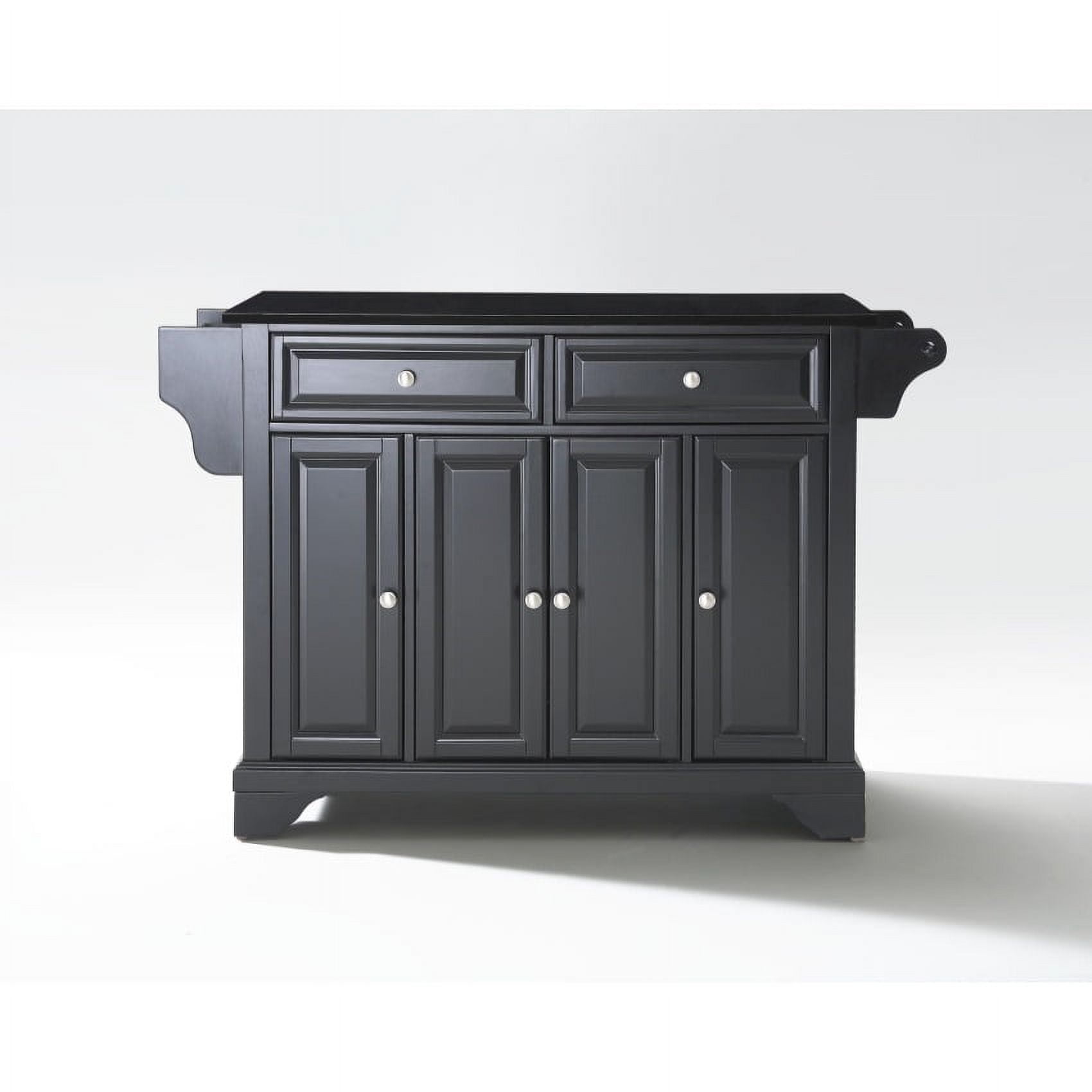 Crosley Furniture LaFayette Kitchen Island with Solid Black Granite Top ...