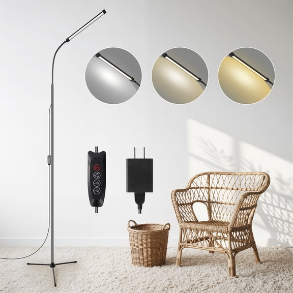 LAFAYTTE LED Floor Lamp for Bedroom: Premium Creative DIY Modern Minimalist Bedside Floor Lamp Piano Light