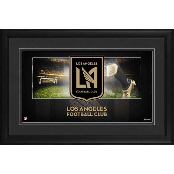 LAFC Framed 10" x 18" Team Logo Panoramic Photograph - Fanatics Authentic Certified