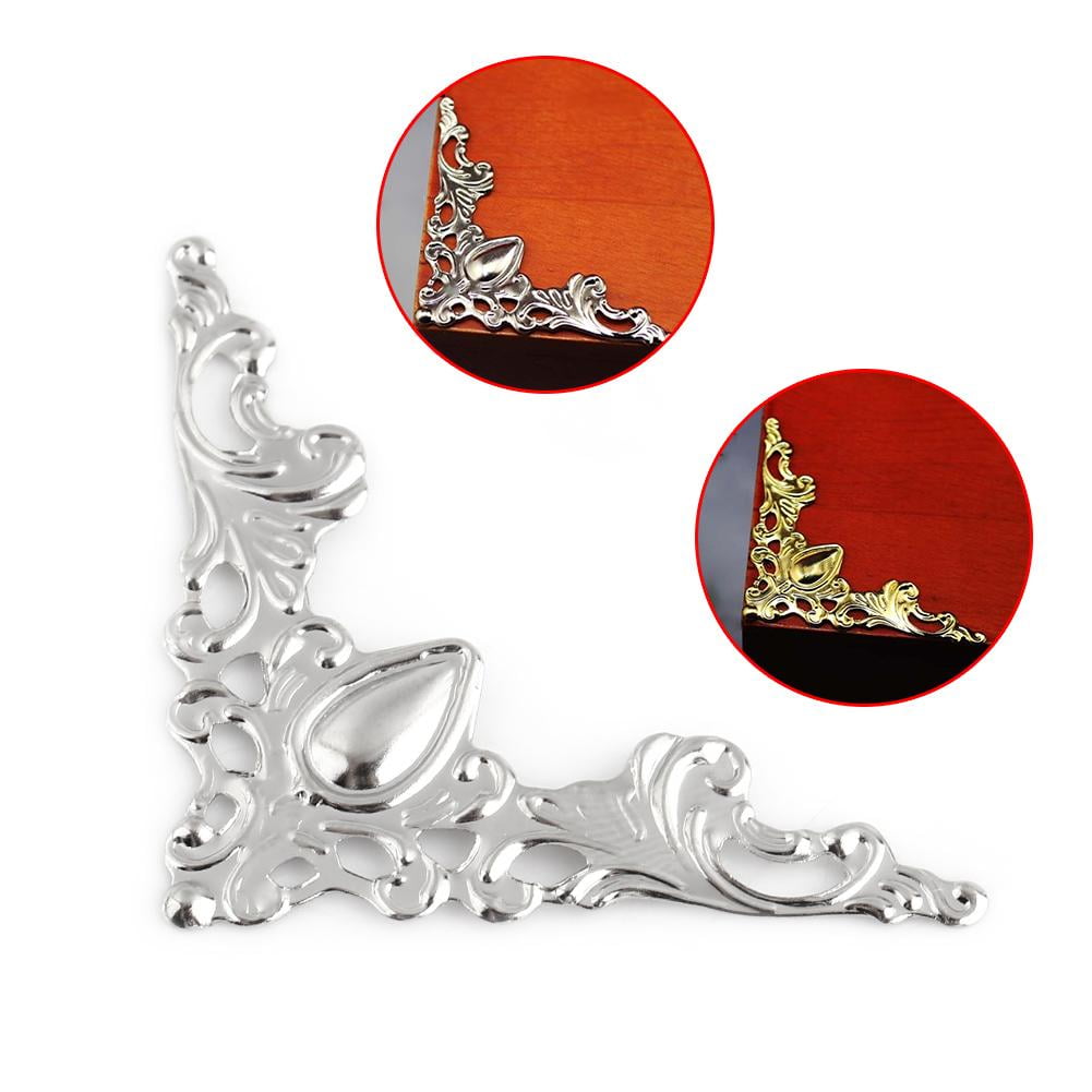 LAFGUR 20 pcs Antique Metal Box Book Scrapbooking Albums Menus Corner ...