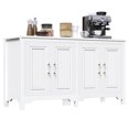 thumbnail image 1 of LAFGUR Buffet Sideboard Cabinet,Wood Kitchen Storage Cabinet with Adjustable Shelves,Modern Farmhouse Coffee Bar Cabinet for Kitchen, Dining Room, White, 1 of 9