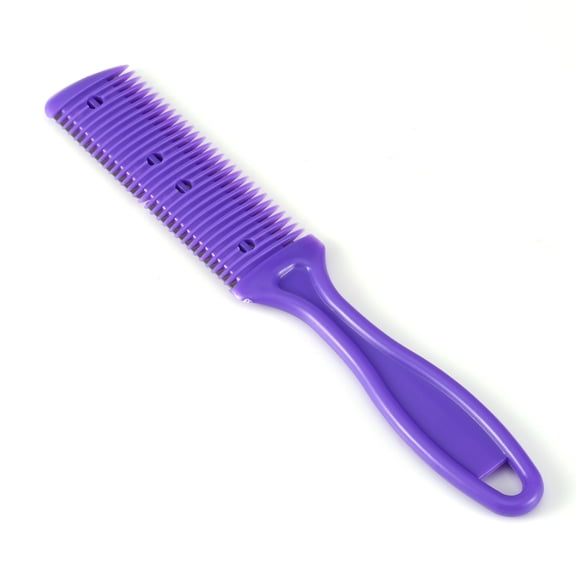 LAFGUR Dual Sides Cutting Slim Haircuts Blade Beauty Salon Home Hairdressing Hair Trimmer Comb Purple,Dual Sides Cutting