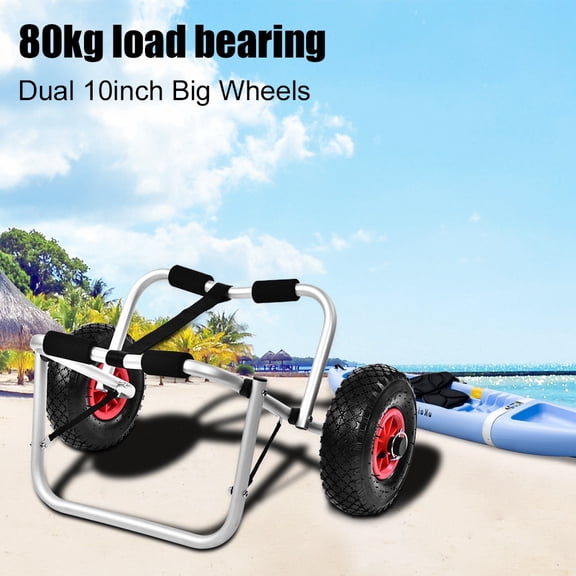 LAFGUR Kayak Transport,Aluminium Alloy Kayak Canoe Wheel Dolly Boat Carrier Trolley Cart Transport,Kayak Trolley