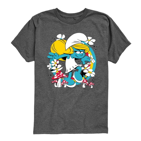 Smurfs - Smurfette Nature - Youth Boys Short Sleeve Graphic T-Shirt