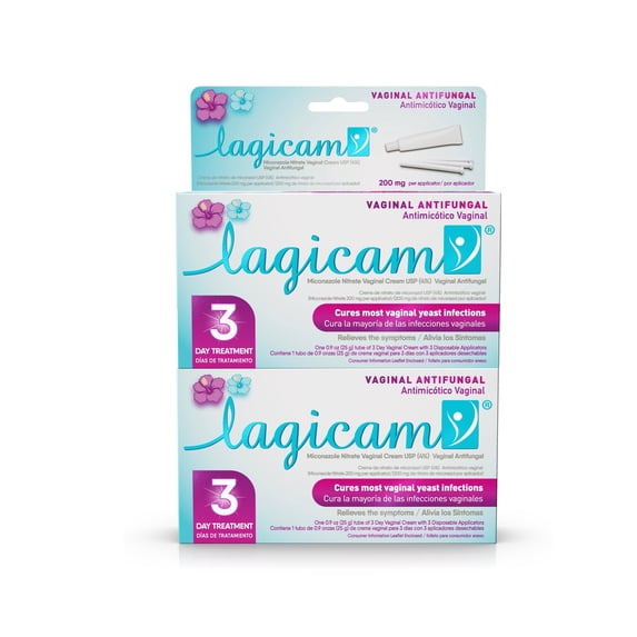 LAGICAM - Antifungal Vaginal 3 day treatment 0.9 Oz (2 Pack)