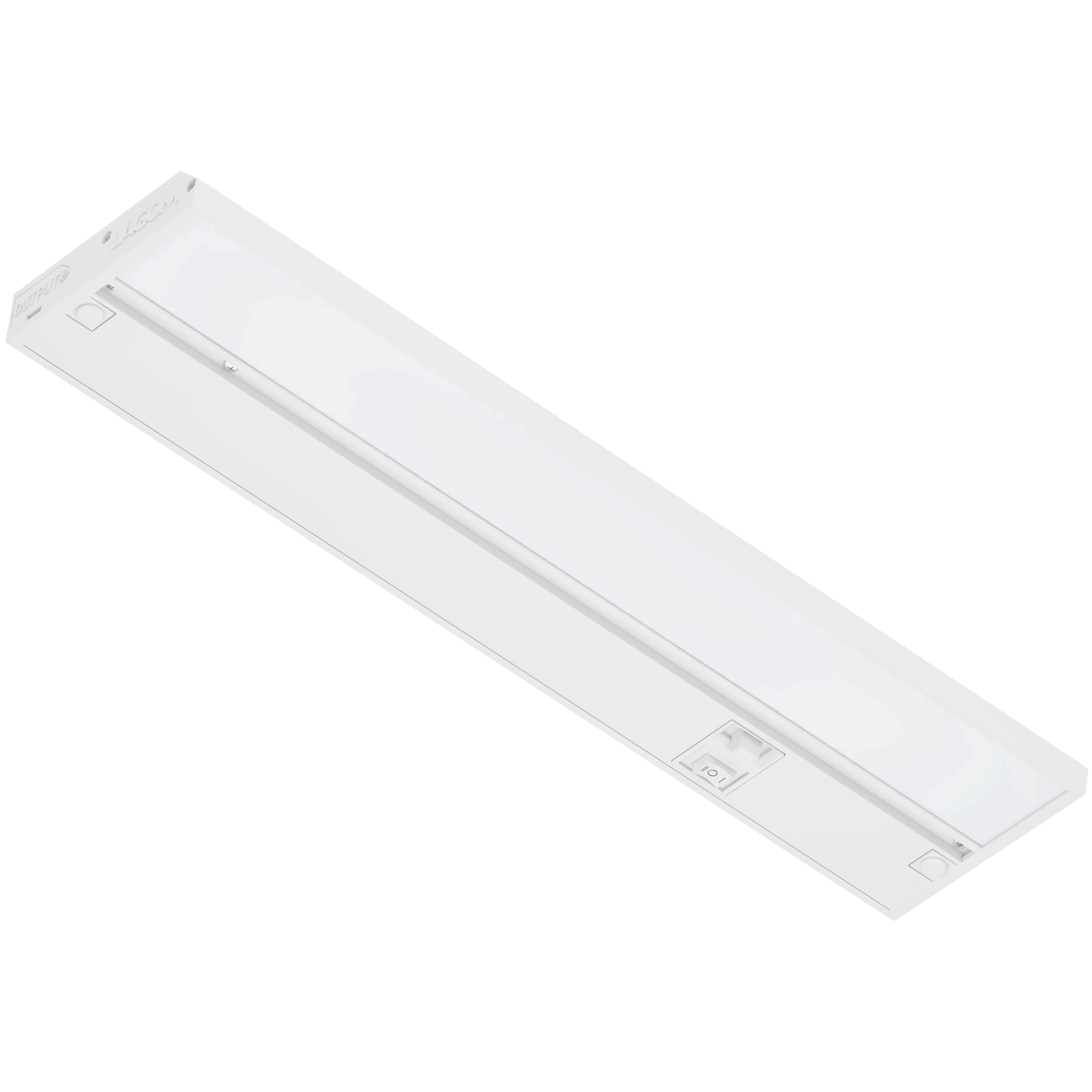 Inlight 12-inch LED Under Cabinet Lighting, Hardwired or Plugged-in, 2700K/4000K/5000K, Power Cord Sold Separately, White, UC0112WH27
