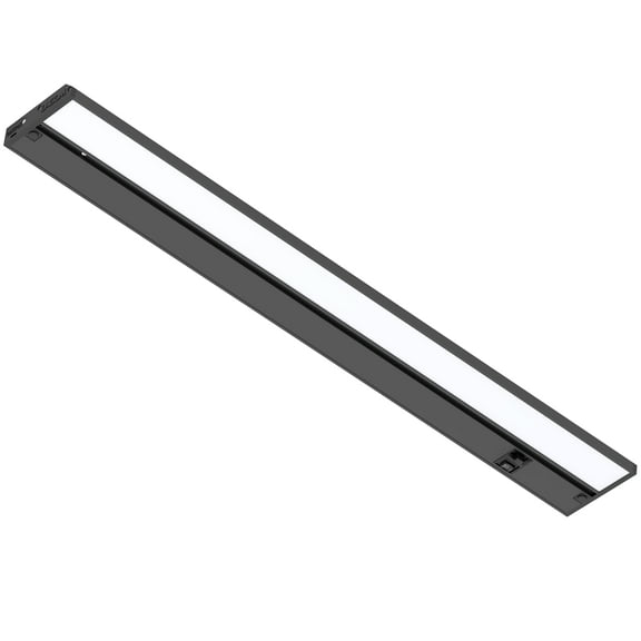 Inlight 22-inch LED Under Cabinet Lighting, Hardwired or Plugged-in, 2700K/4000K/5000K, Power Cord Sold Separately, Black, UC0122BK27