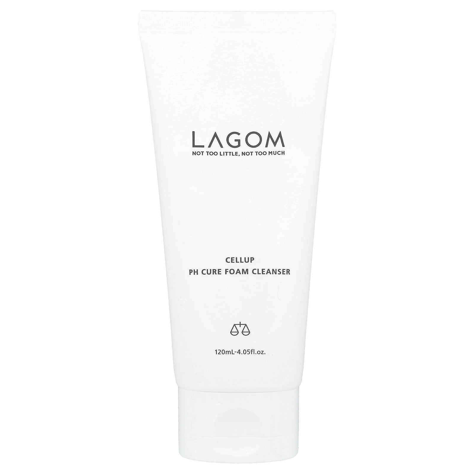 LAGOM Cellup pH Cure Foam Cleanser, 4.05 fl oz (120 ml)