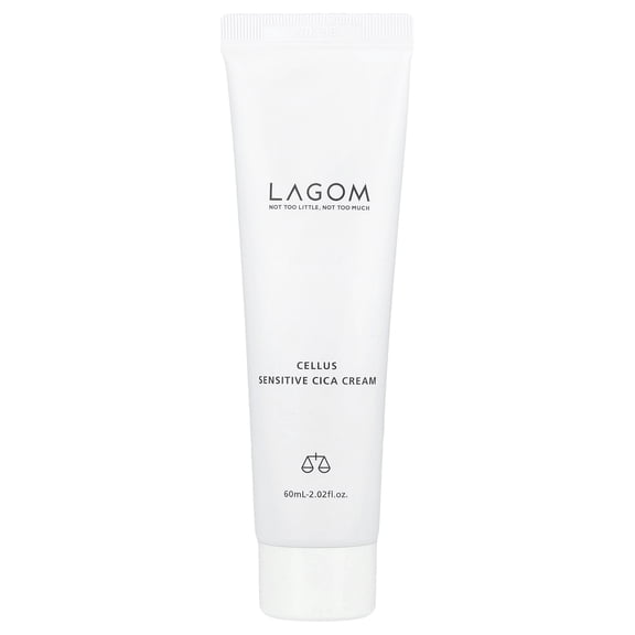 LAGOM Cellus Sensitive CICA Cream, 2.02 fl oz (60 ml)