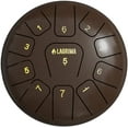 thumbnail image 1 of LAGRIMA Steel Tongue Drum, 11 Notes 10 Inches Percussion Instrument with Drum Mallets Note Stickers Finger Picks Mallet Bracket and Gig Bag, Brown, 1 of 7