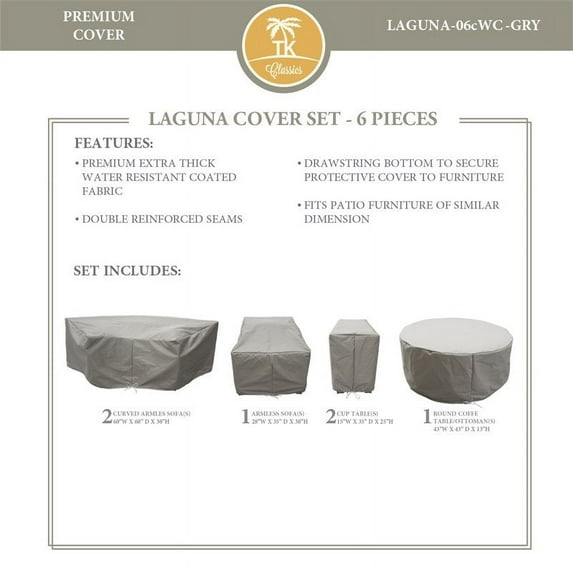 LAGUNA-06c Protective Cover Set in Gray