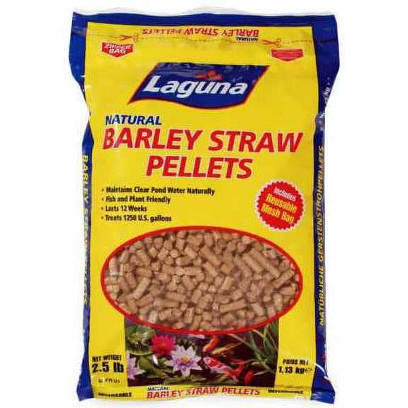 LAGUNA Barley Straw Pellets, 2-1/2-Pound with Mesh Bag, 1.13 kg (Pack of 1)