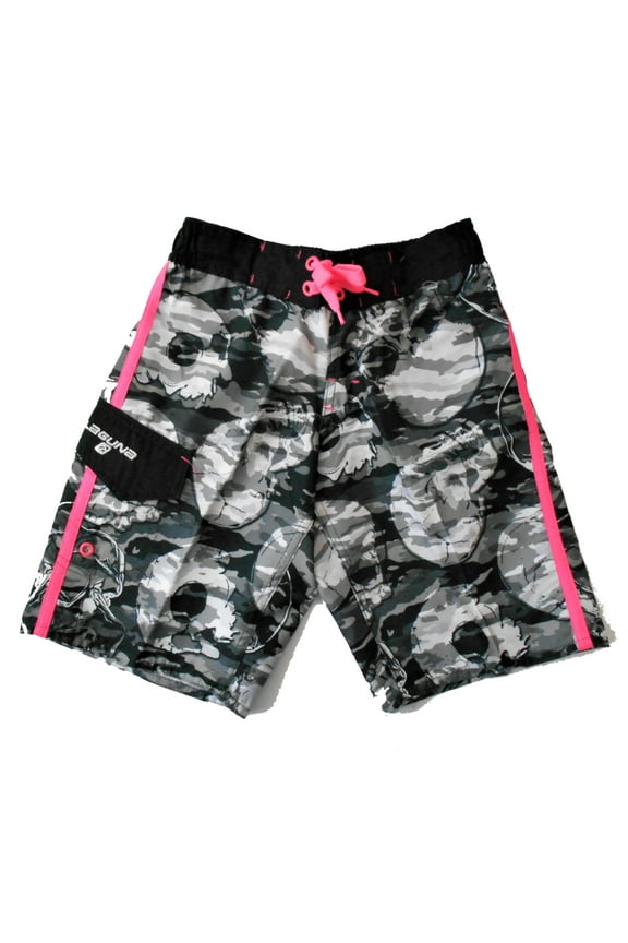 SWIMSUIT BOYS - SZ 4 CAMO BLACK - BOARD SHORTS SWIM