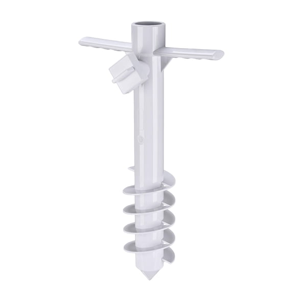 LAGarden 10" Sand Anchor for Beach Umbrella Outdoor Windproof Sand Grabber Spike for Grass Soft Land Camping Sunshade