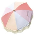 thumbnail image 1 of LAGarden 6 Ft Fringe Umbrella Replacement Canopy Top Cover Outdoor Patio Pink, 1 of 6