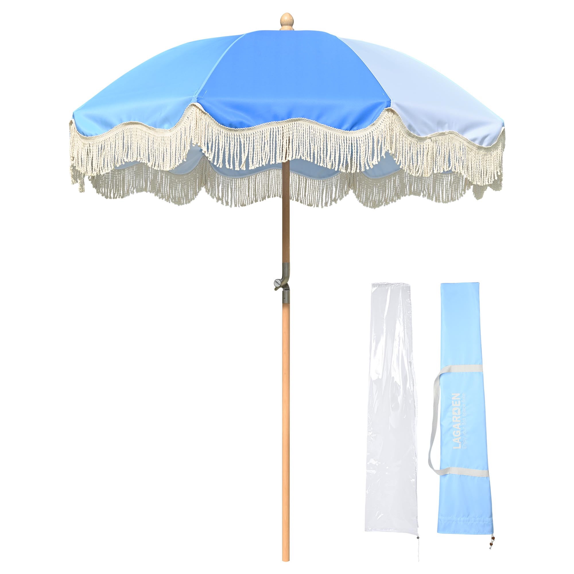 6ft Patio Umbrella With Fringe,Pink,Boho Beach,Beach Umbrellas For Sand