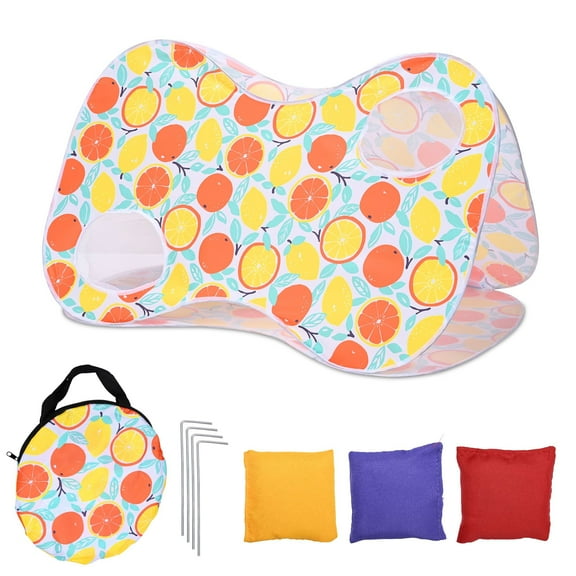 LAGarden Foldable Bean Bag Toss Game Toy Portable Cornhole Board Beach Party