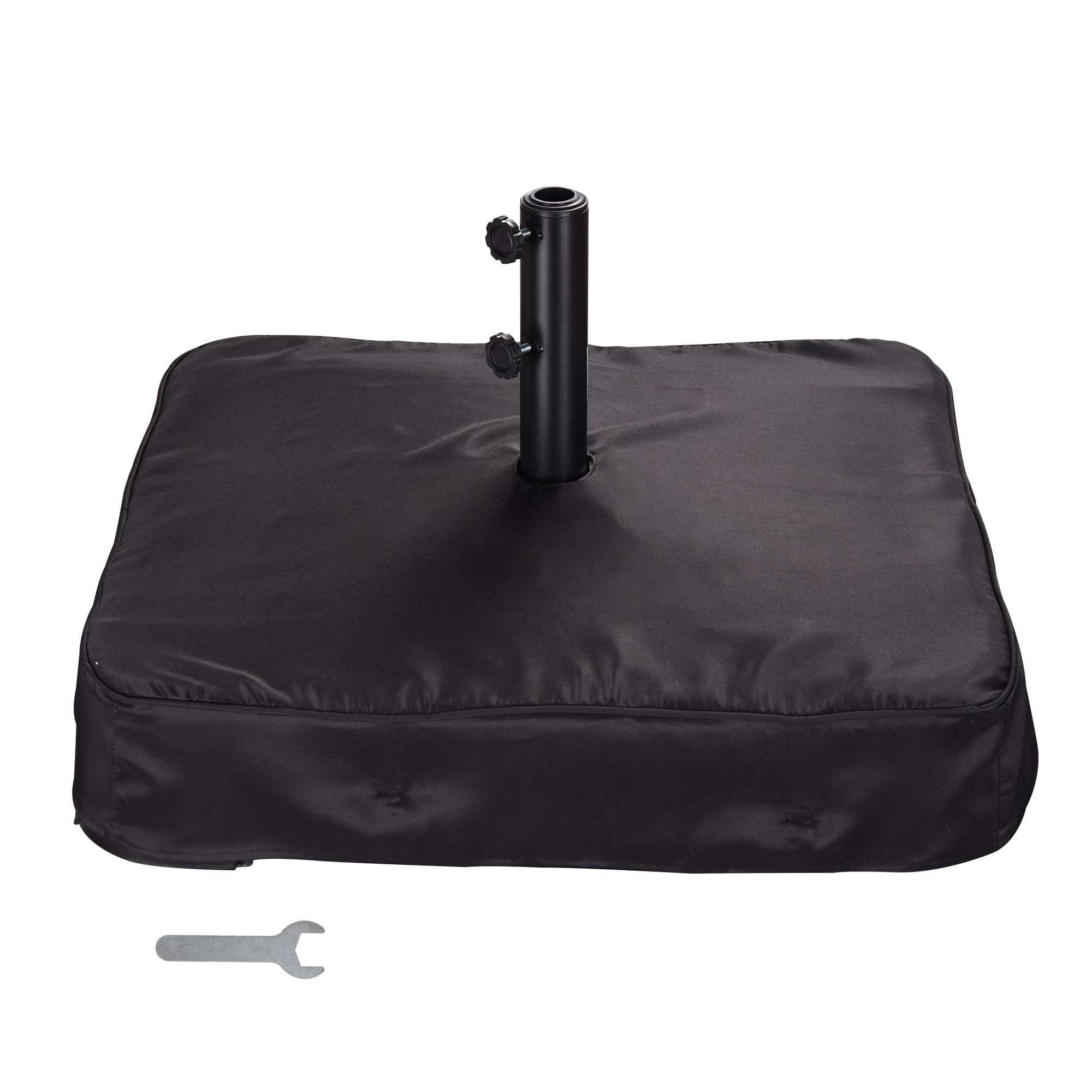 LAGarden Patio Umbrella Stand Cross Base Parasol Holder Sand Bag