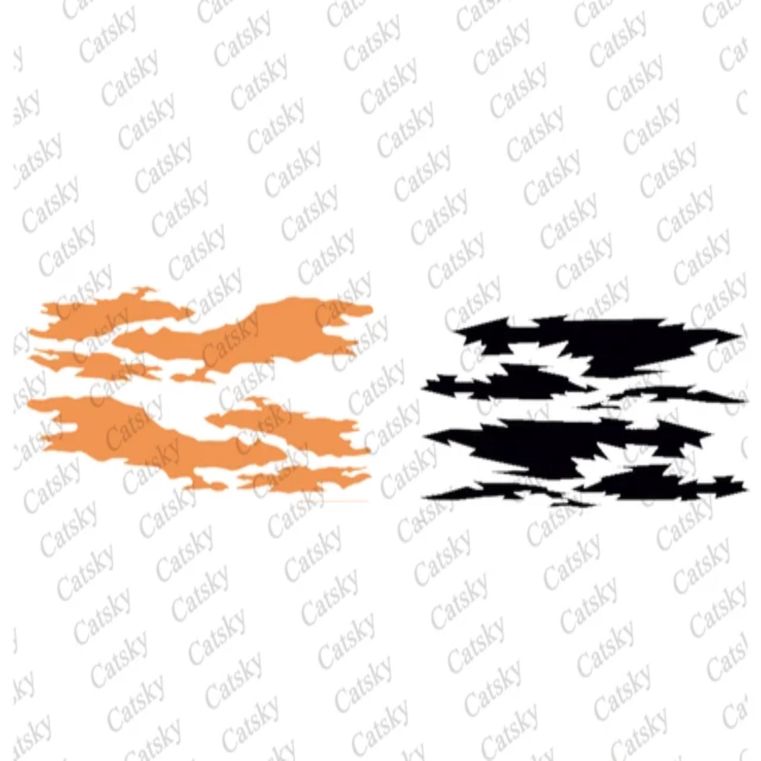 LAHABO Color vector image of camouflage stripes Car Decal Graphics ...