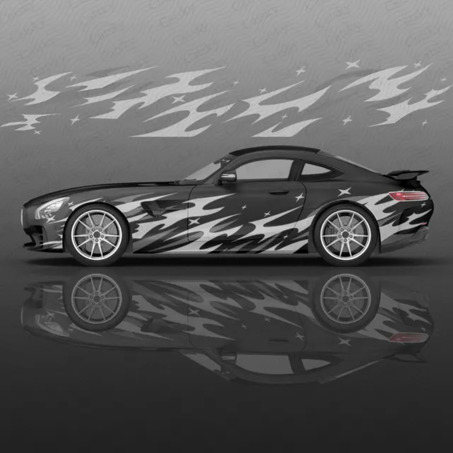 Reflective Wolf Head Car Decal – Waterproof Vinyl Sticker For Car, Truck, Bumper, Hood, 15x10cm, Black