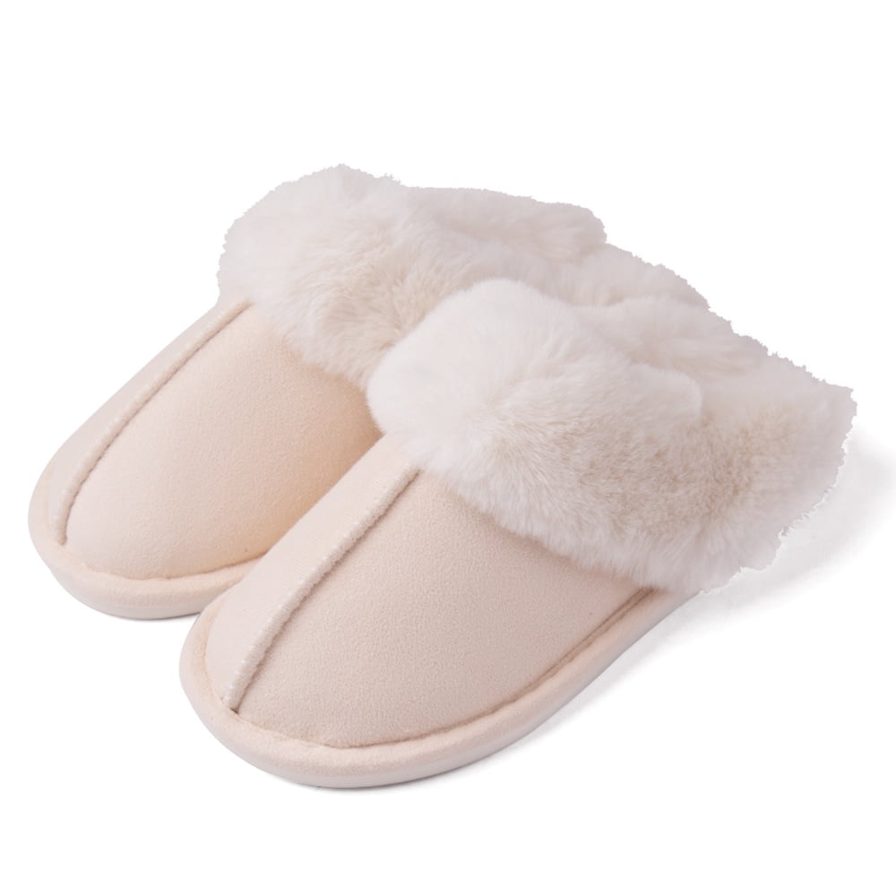 LAIDAY Women's Fuzzy Memory Foam Slippers Fluffy Winter House Shoes