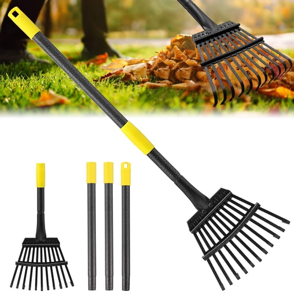 Long Wide Rake Rake for Leaves, 8.5
