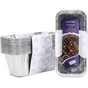 LAIFION Rear Grease 8" x 3.7" Grill Drip Pans (20 Pack)