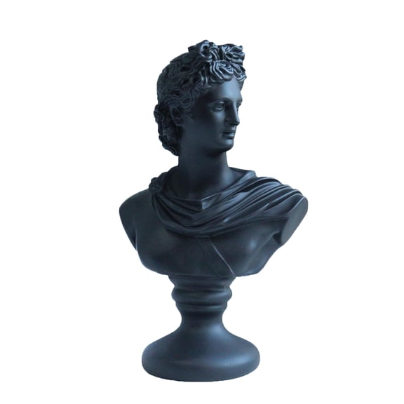 LAIKEARTS Greek Statue David Sculpture Decor,Vintage White Simple Art,Decorations Applicable Home, Living Room, Bedroom, Office Desk Table Indoor,Resin Gift for Women, Friends