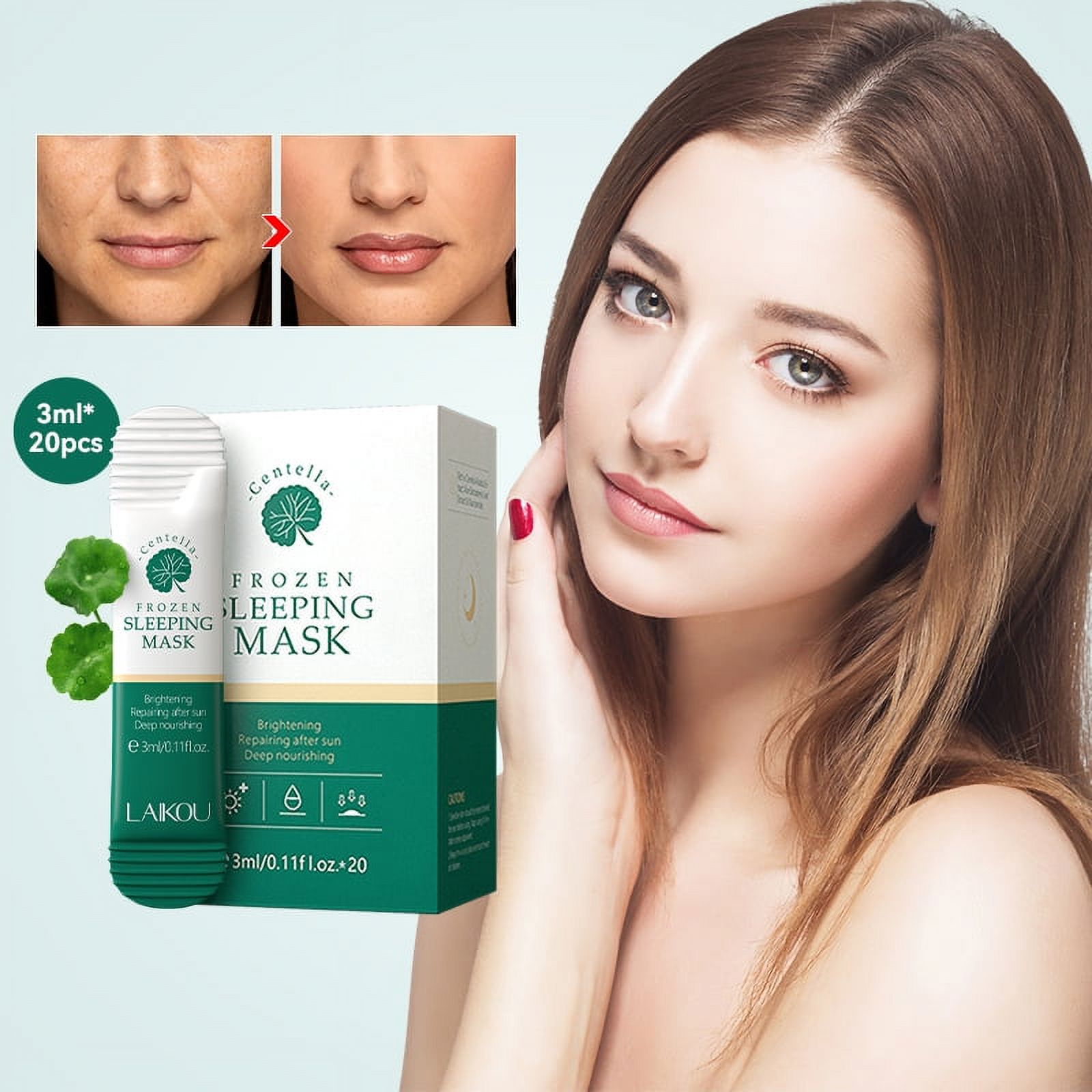 LAIKOU Centella Frozen Sleeping Mask 20pcs