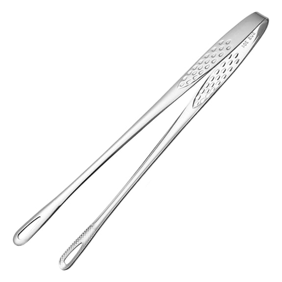 LAILLSH 1Pc Stainless Steel Korean BBQ Grill Tong, 2026 New Kitchen Cooking Tweezer, Extra-Long Food Tweezers Metal BarbecueTongs for Steak Meat Salad Buffet Home Outdoor BBQ,S - 2026 New Arrival🔥