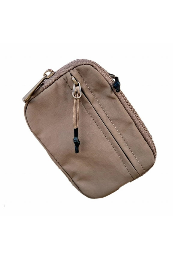 2025 Back to School Women'S Portable Nylon Key Chain Wallet Brown The ' Wallet 2nd GenThe ' Wallet The Card Wallet Keychain Wallet，Women's Portable Nylon Keychain Buckle Purse Po Hot Sale