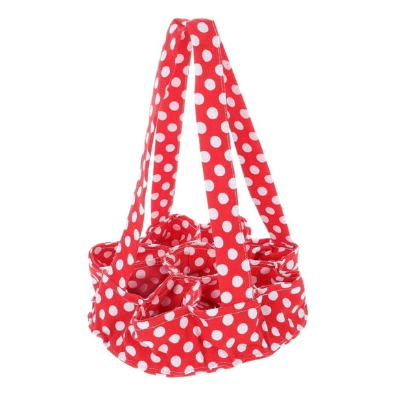 LAILLSH 2025 New Arrival Food Storage Egg Collecting Basket 9 Egg Collecting & Gathering Basket with 9 Anti Handheld Egg Basket Canvas Eggs Gathering Bag