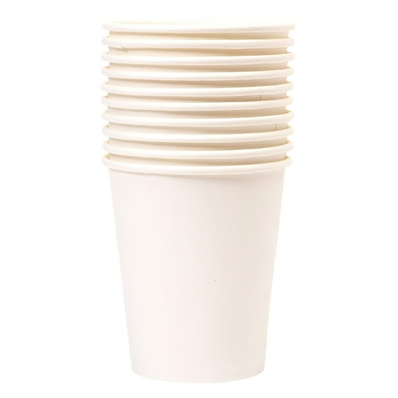 LAILLSH 2025 New Arrival Glass Bottles 10 Pieces 9 Ounce Disposable Paper Cups Party Cups Drinking Cups for Party DIY and Holiday 15Colors