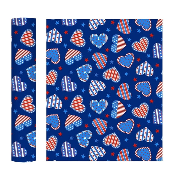 LAILLSH 2026 New Arrival Cricut Heat Transfer Vinyl Happy Independence Day Heat Transfer Vinyl Iron On Vinyl Bundle Bundle Suitable For Shirts Patterns