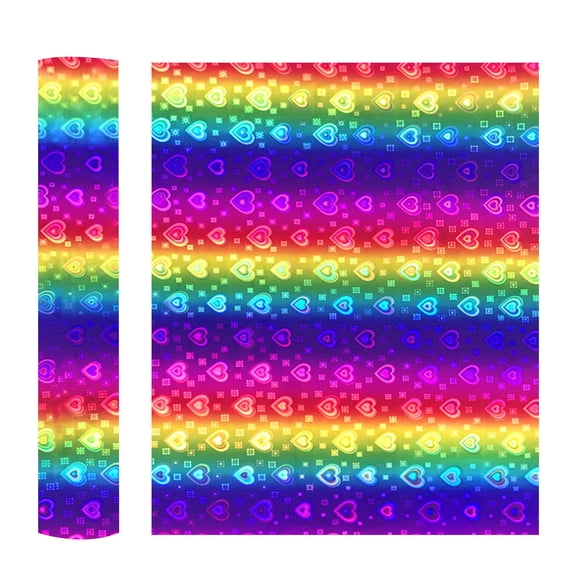 LAILLSH 2026 New Arrival Cricut Heat Transfer Vinyl Holographic Adhesive Vinyl 12 X6ft Rose Gold Glass Broken Flower Patterned Permanent Vinyl Roll Black Craft Vinyl For DIY Decors Mugs