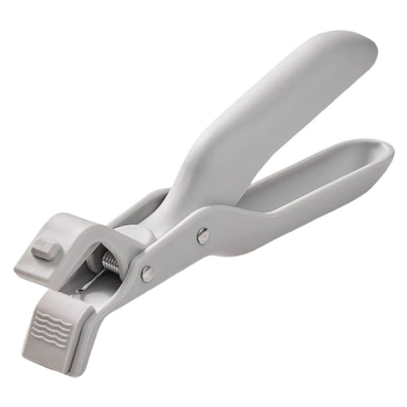 LAILLSH 2026 New Arrival Food Clips Bag Sealing Clips Heat Silicone Pot Handle Holder 3 Pack Anti Scald Clamp for Cooking Detachable Clip for Hot Pots Pans Lids (Beige Green)