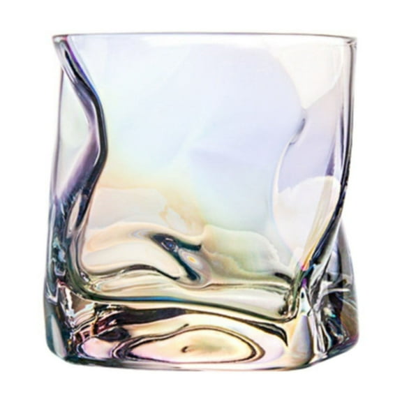 LAILLSH 2026 New Arrival Glass&Bottles Special Shaped Glass Whisky Glass Wind Design Irregular Cup Frosted Cup.