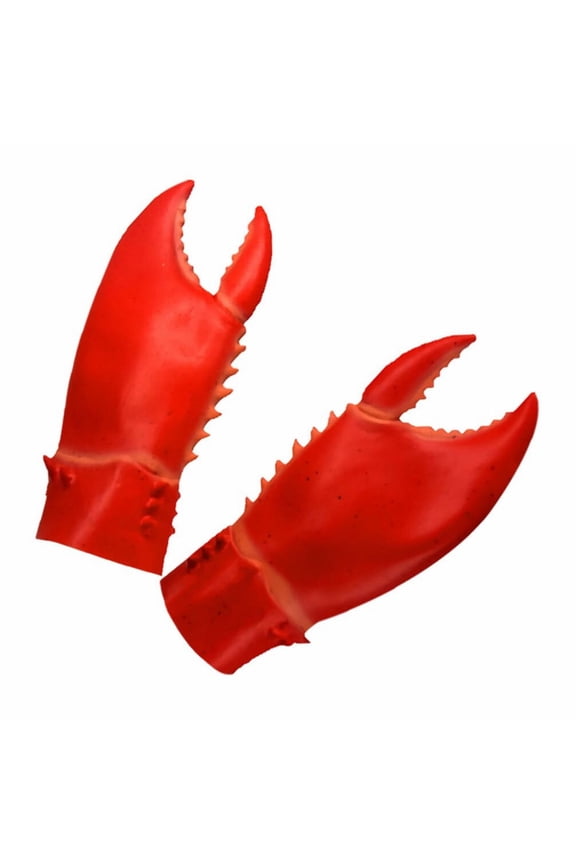 2026 New Arrival Gloves Disposable Large 1 Pair Lobster Funny Lobster Crab Gloves Hands Props Costume Crab Costumes Funny Toys Halloween Cosplay Prop