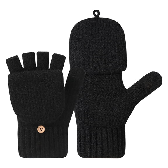 LAILLSH 2026 New Arrival Gloves Disposable Medium Winter Thermal Fingerless Gloves Mittens Knitted Mittens Warm Gloves for Women and Men