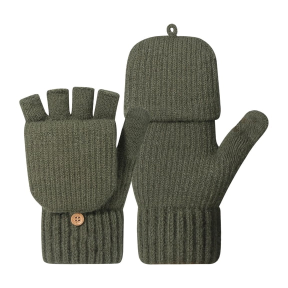 LAILLSH 2026 New Arrival Gloves Disposable Medium Winter Thermal Fingerless Gloves Mittens Knitted Mittens Warm Gloves for Women and Men