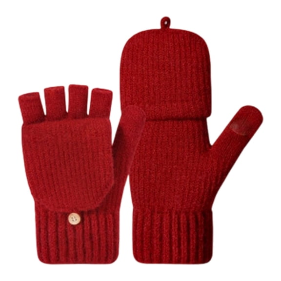 LAILLSH 2026 New Arrival Gloves Disposable Medium Winter Thermal Fingerless Gloves Mittens Knitted Mittens Warm Gloves for Women and Men