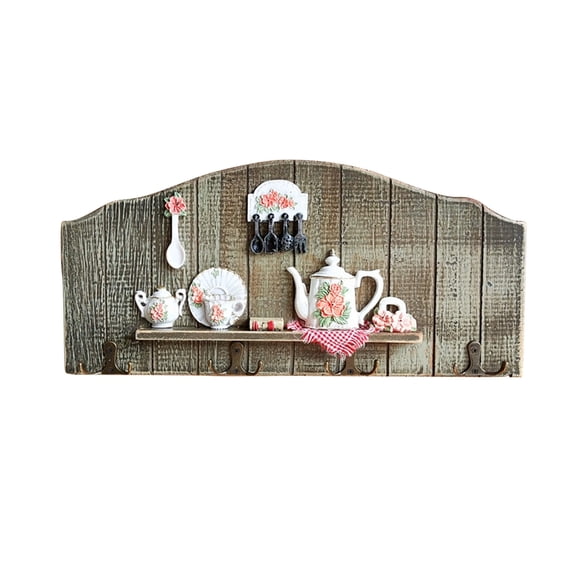 LAILLSH 2026 New Arrival Hooks For Hanging Heavy Duty Nordic Solid Wood Kitchen Restaurant Decoration Hook Coat Rack