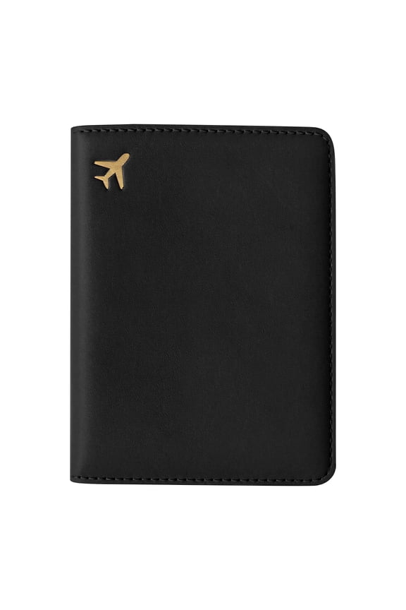 2026 New Arrival Printer PU Leather Passport Holder Blocking Travel Document Organizer with Card Slots Photo Pocket