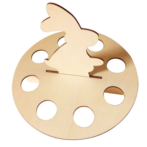 LAILLSH 2026 New Arrival Racking Shelf Woodwork Eggs Decoration Creative Decoration Bunny Easter Home Decor